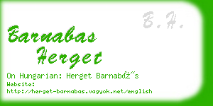 barnabas herget business card